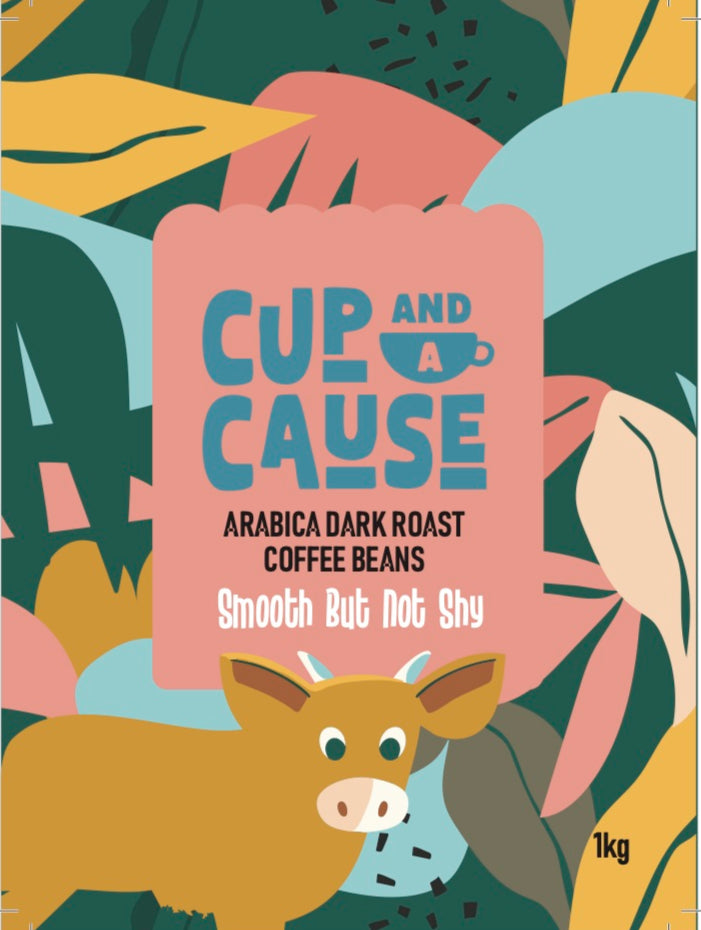 Arabica Dark Coffee Beans label