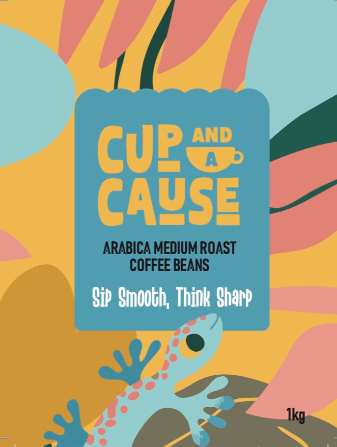 Arabica Medium Coffee Beans label