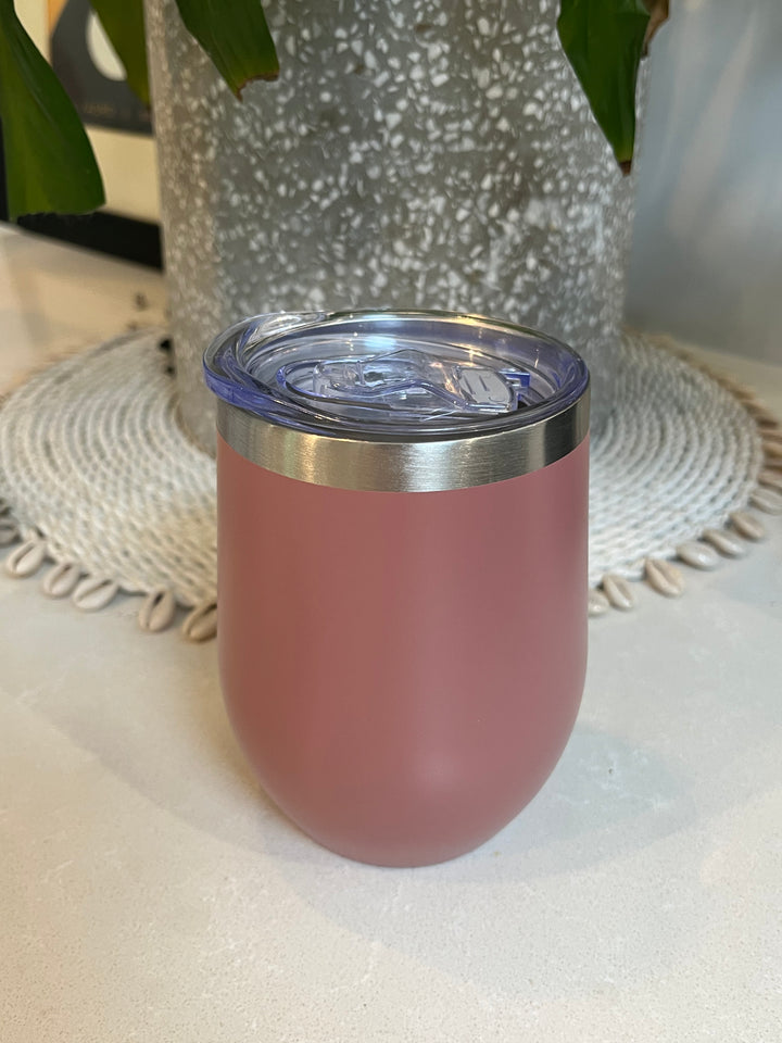 Insulated cup with no handle. Rose Gold