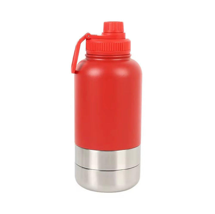 Drink bottle with 2 bowls - Red