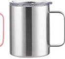 Insulated mug with handle - Silver