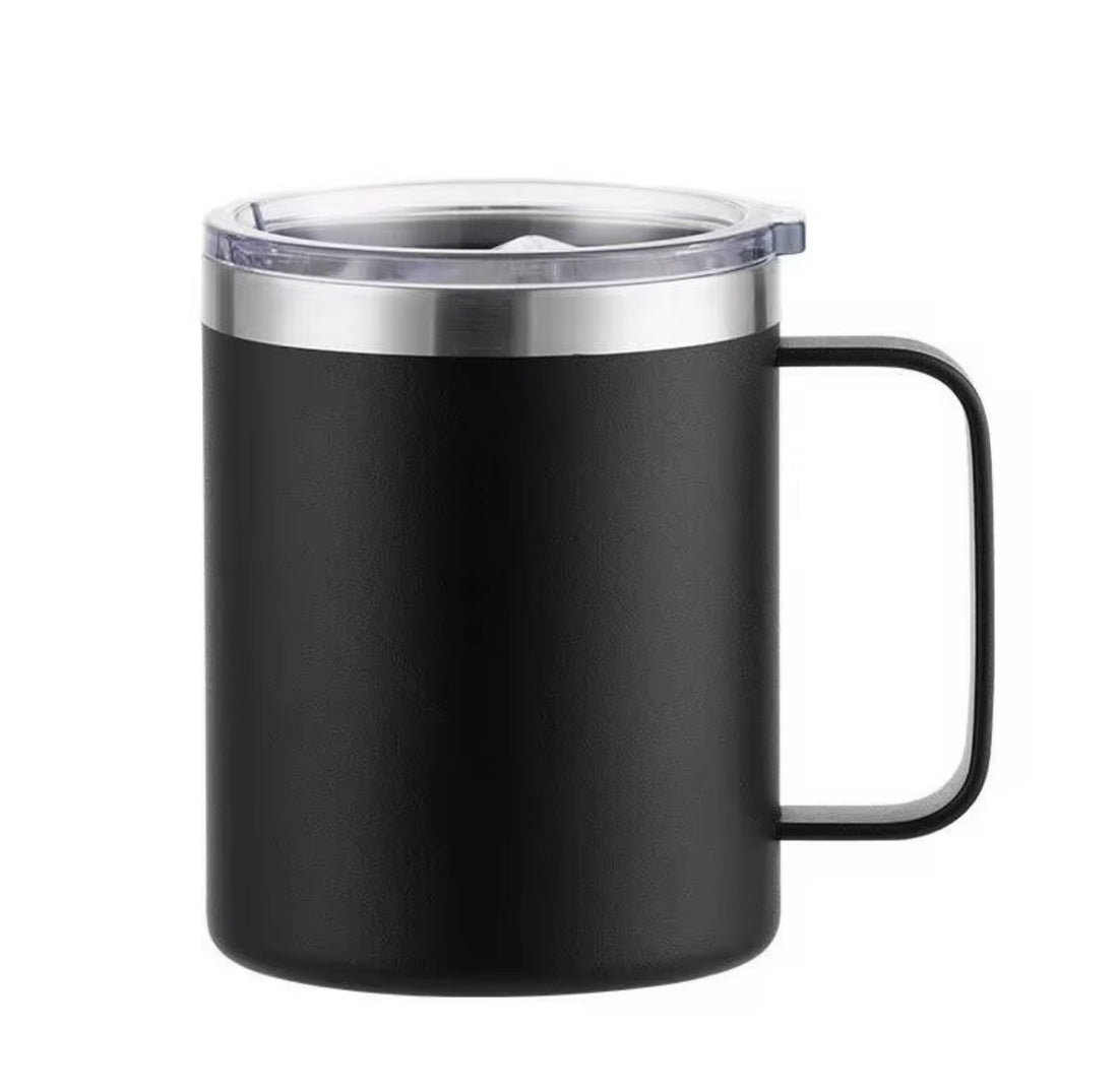 Insulated mug with handle - Black