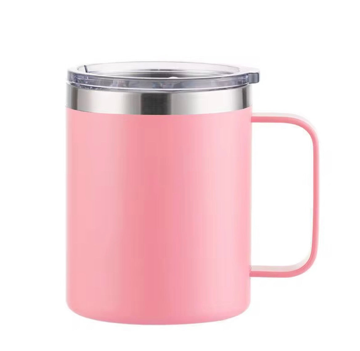Insulated mug with handle - Light Pink