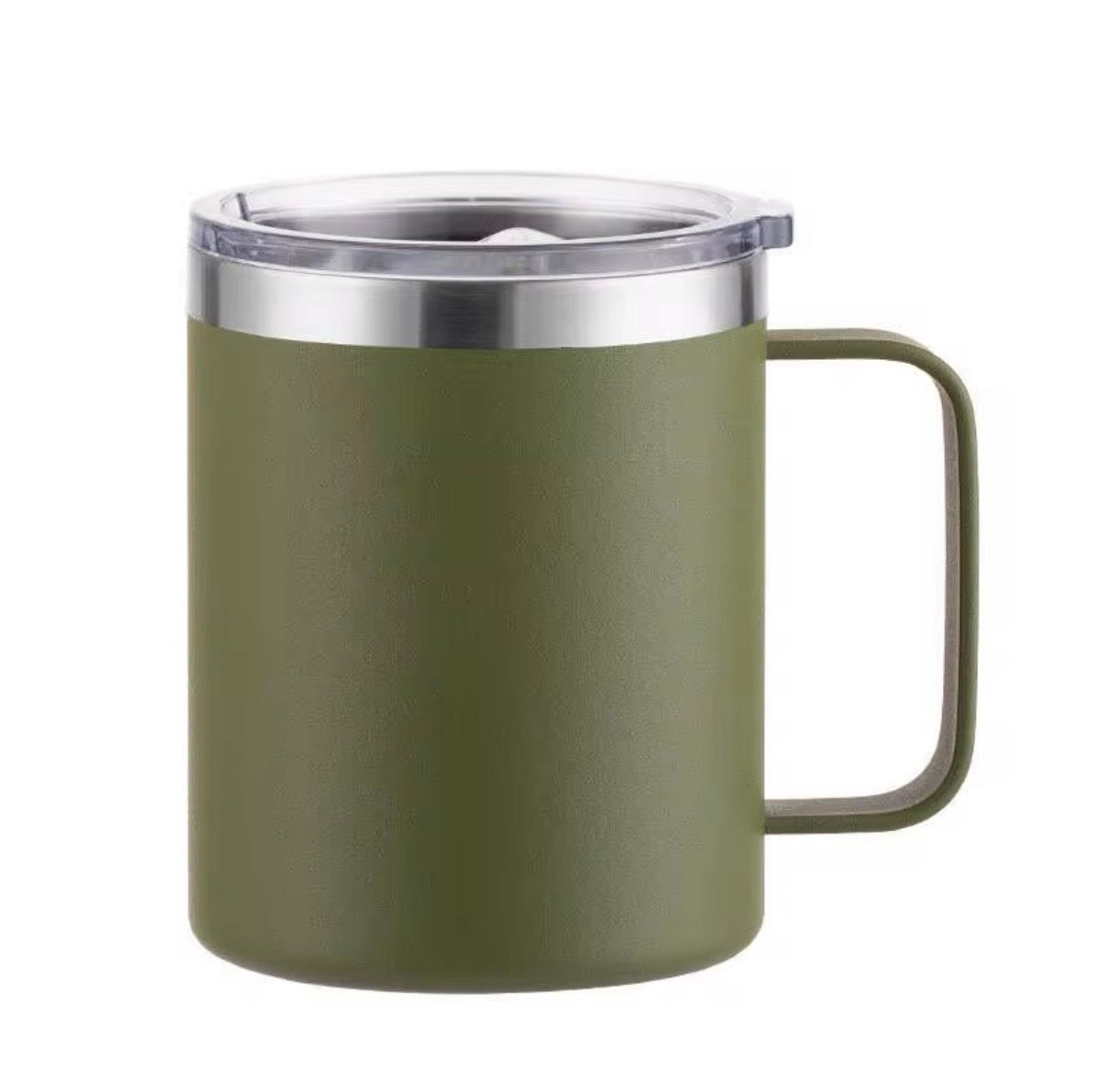 Insulated mug with handle - Cargo Green / Army Green