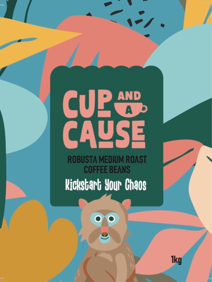 Robusta Medium Coffee Beans Label