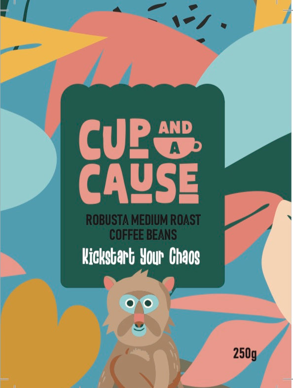 Robusta Medium Coffee Beans Label